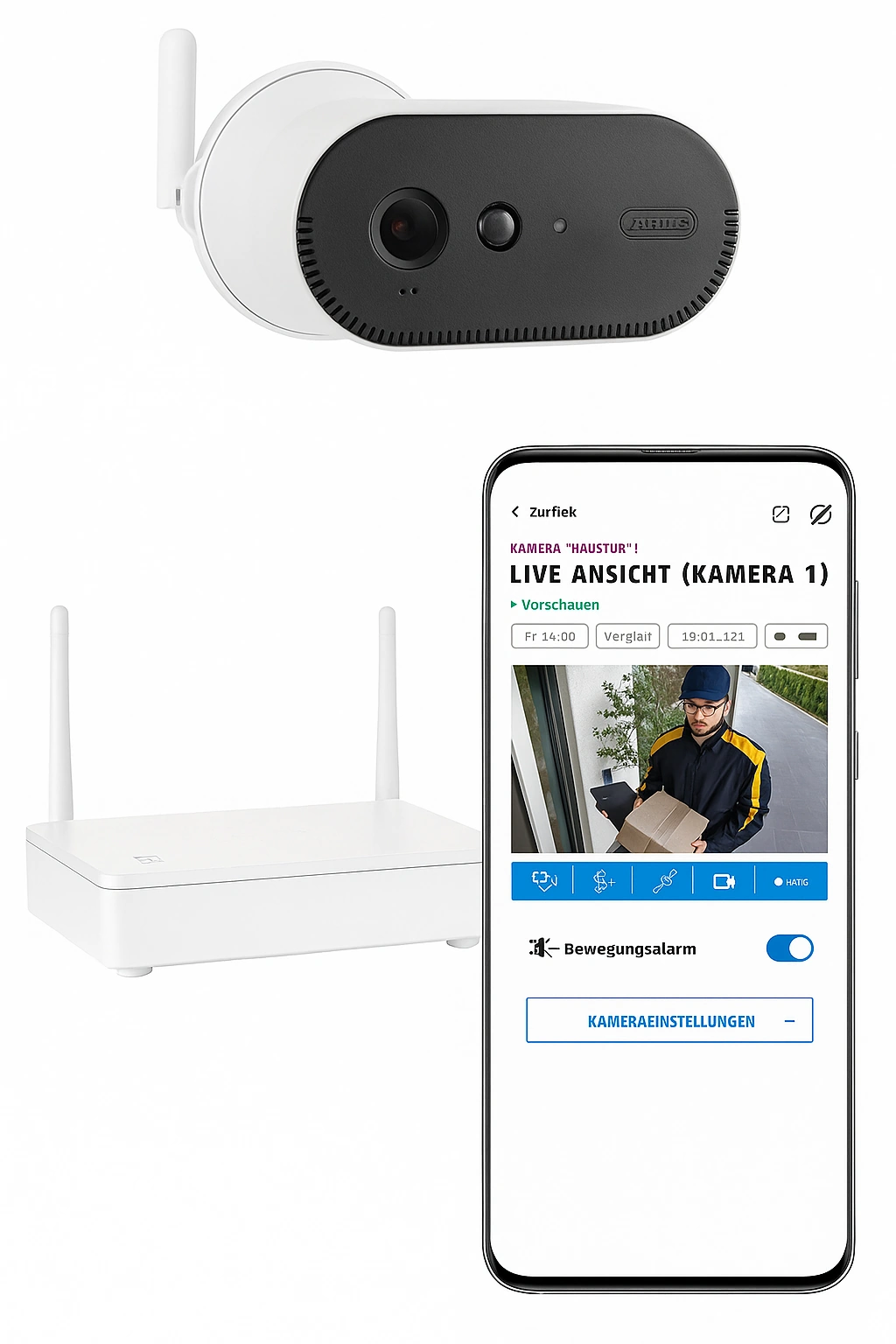 ABUS PPIC91000 Akku-Kamera – Kabellose Sicherheitslösung