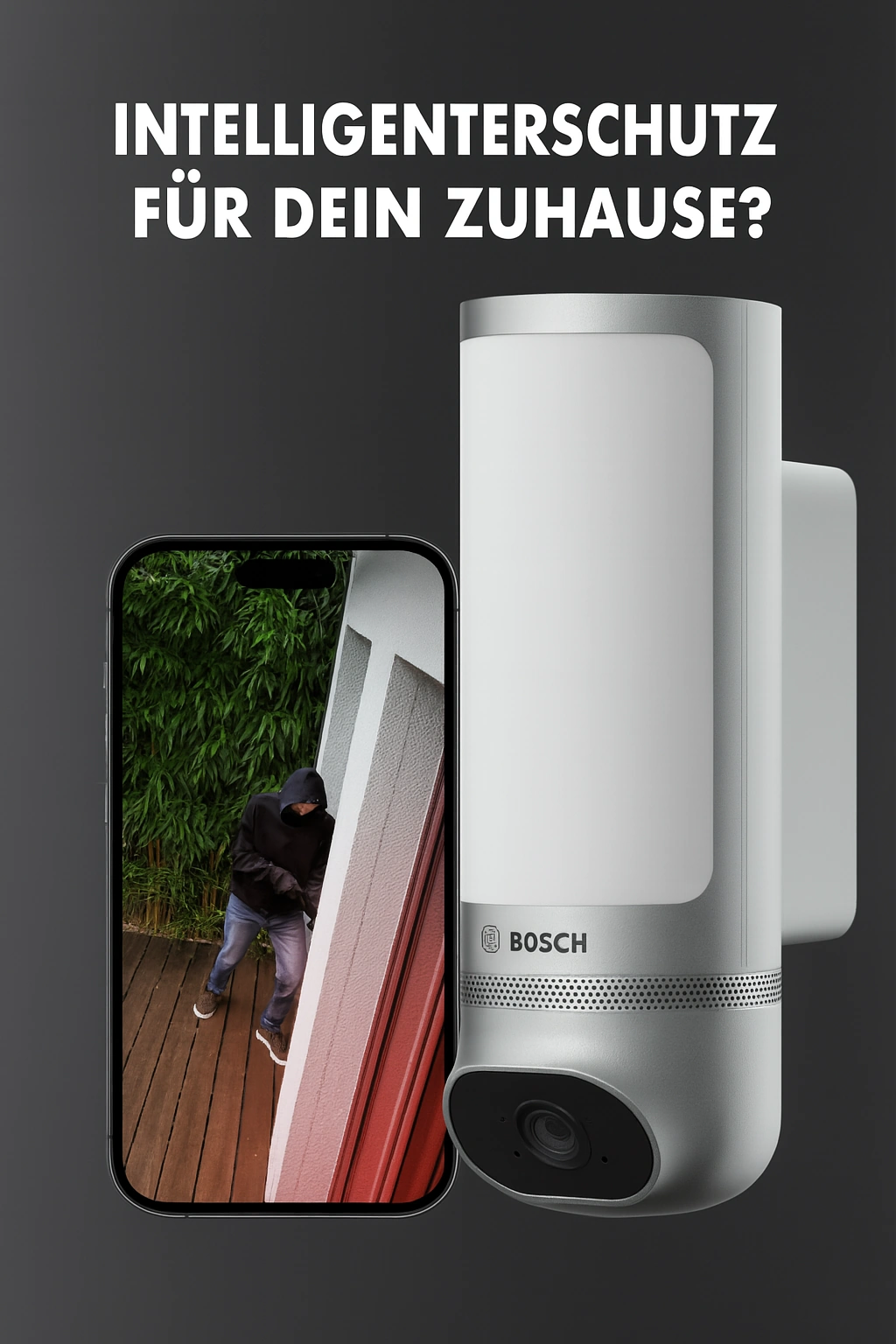 Bosch Eyes Außenkamera II – Außenkamera mit LED-Strahler