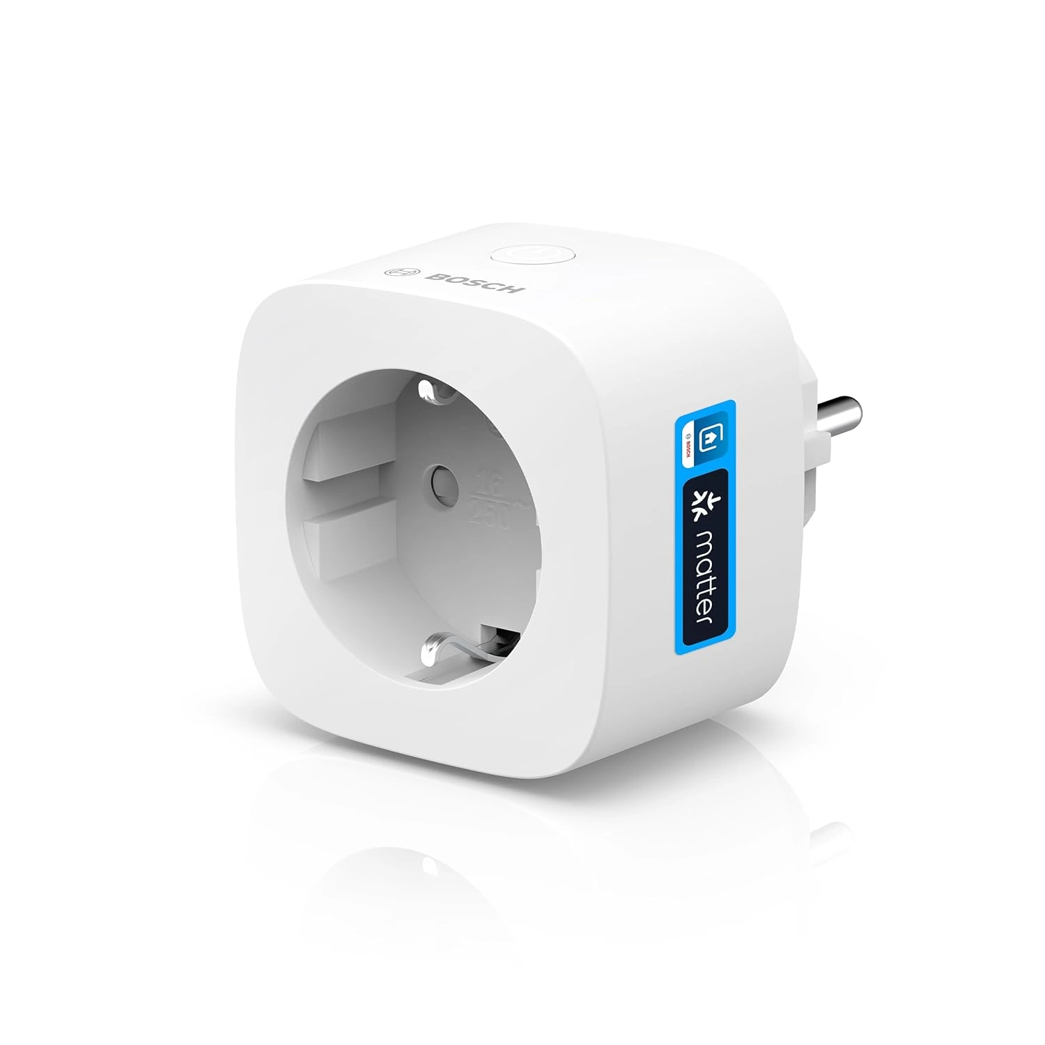 Bosch Smart Home Zwischenstecker kompakt [+M] – Matter Steckdose mit Strommessung