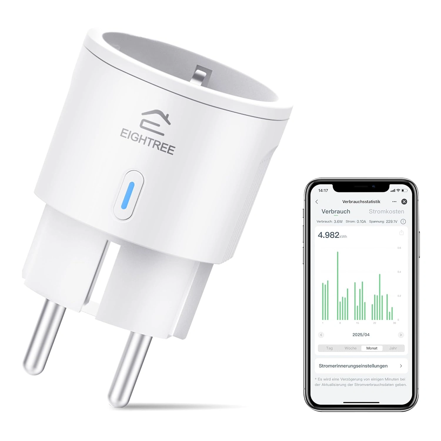 EIGHTREE ET20 erklärt – WLAN-Steckdose mit Strommessung