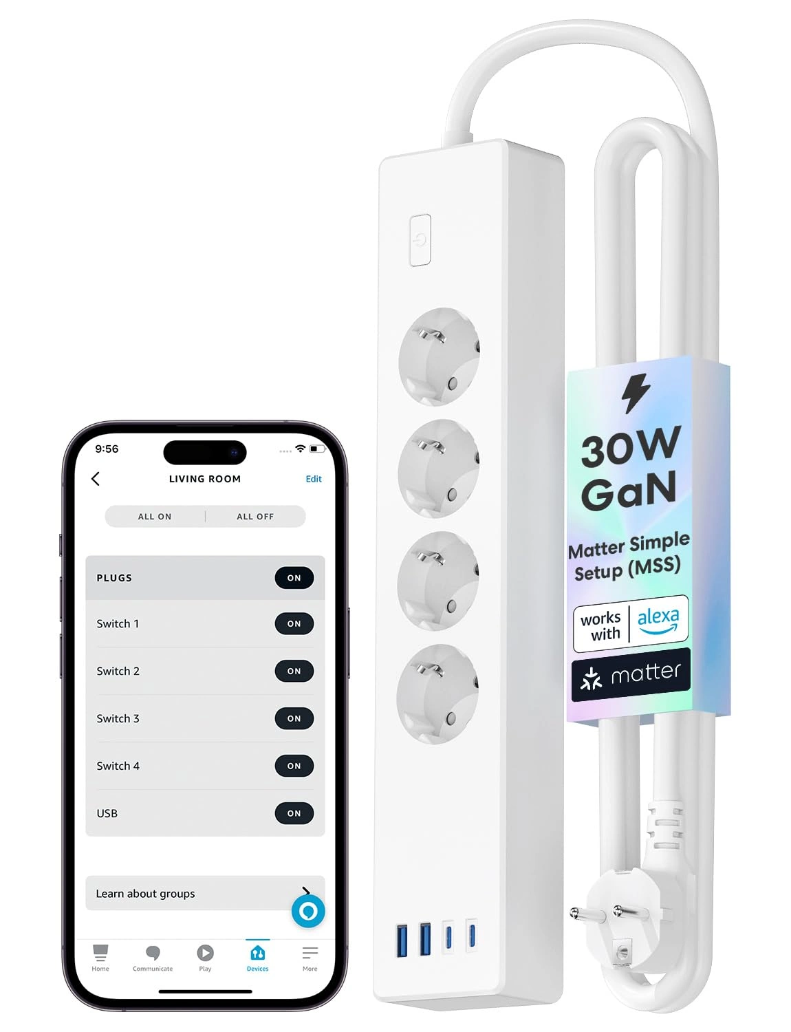 Meross MSP844 Steckdosenleiste Test – lohnt sich Matter & 30W GaN wirklich?