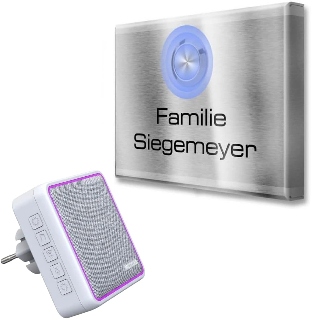Metzler Funkklingel 2025 – Edelstahl Design Türklingel