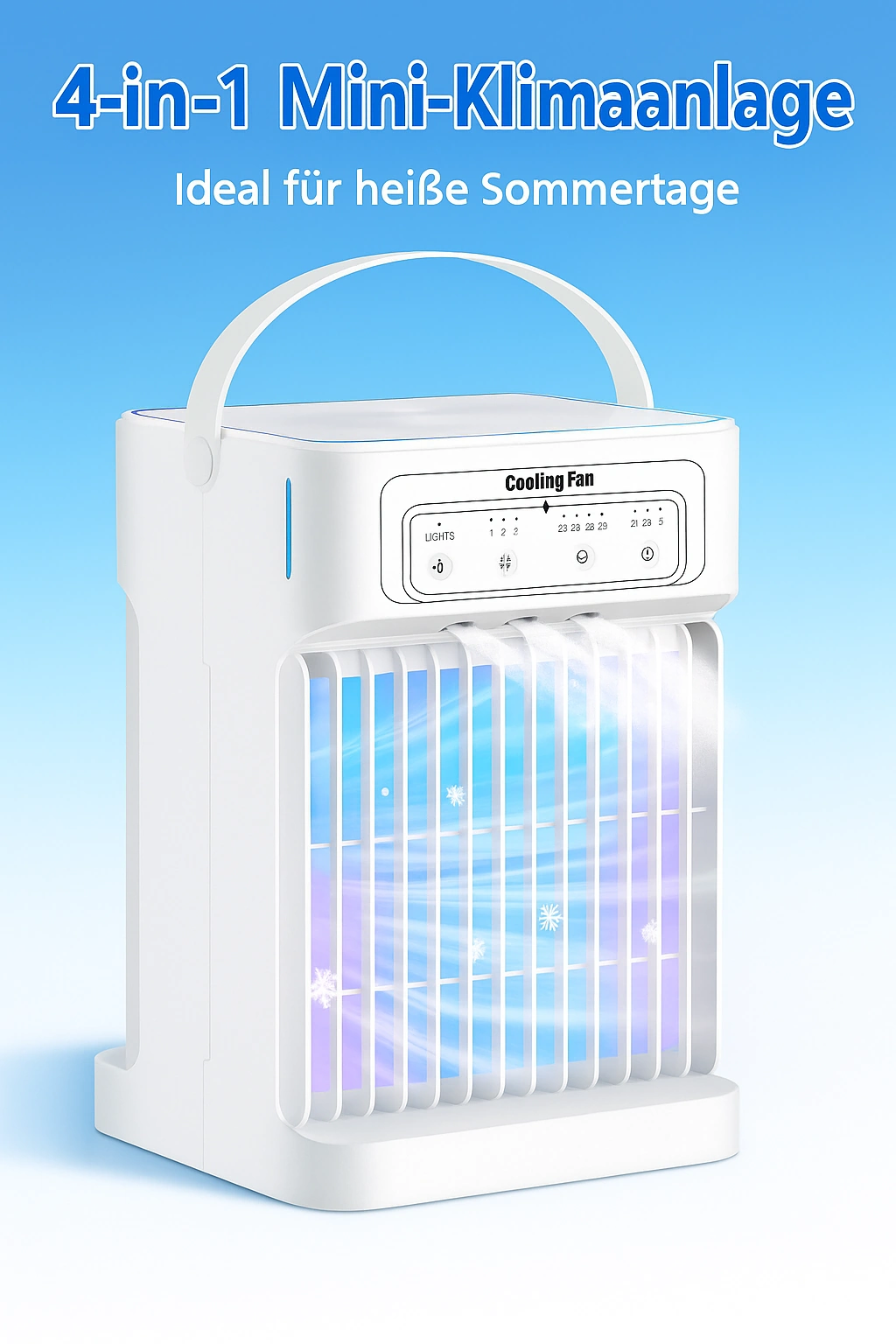 Mobile Klimaanlage 4in1 – Kühlen, Heizen, Ventilieren & Entfeuchten