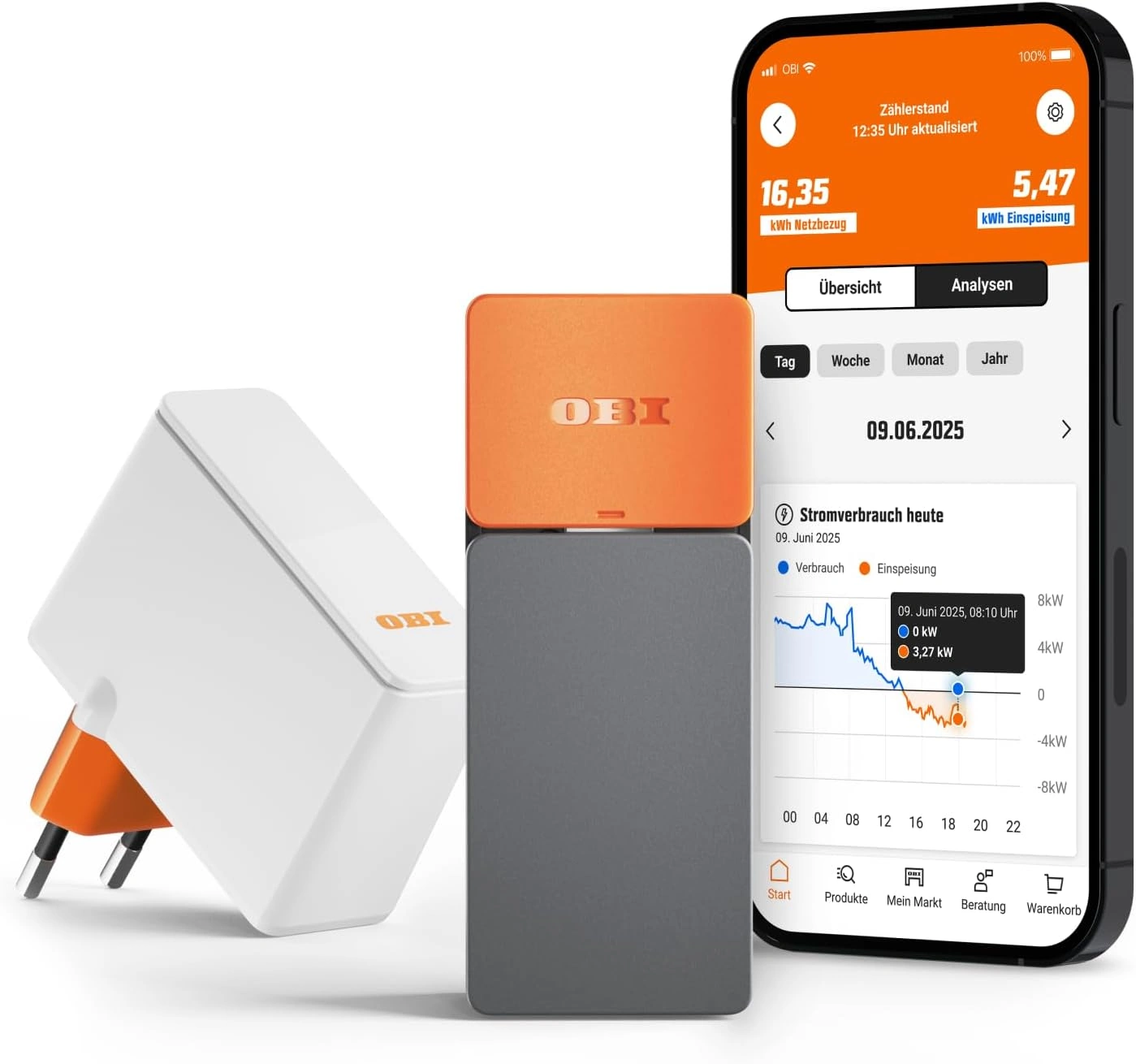 OBI Energy Tracker Test – Stromzähler live am Handy mit heyOBI App