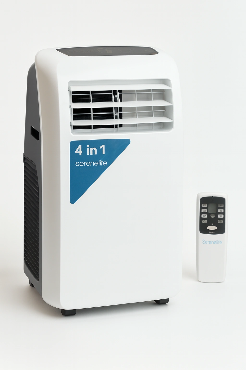 SereneLife 4-in-1 Mobile Klimaanlage (9000 BTU, A) – kühlt, heizt, entfeuchtet, Ventilator