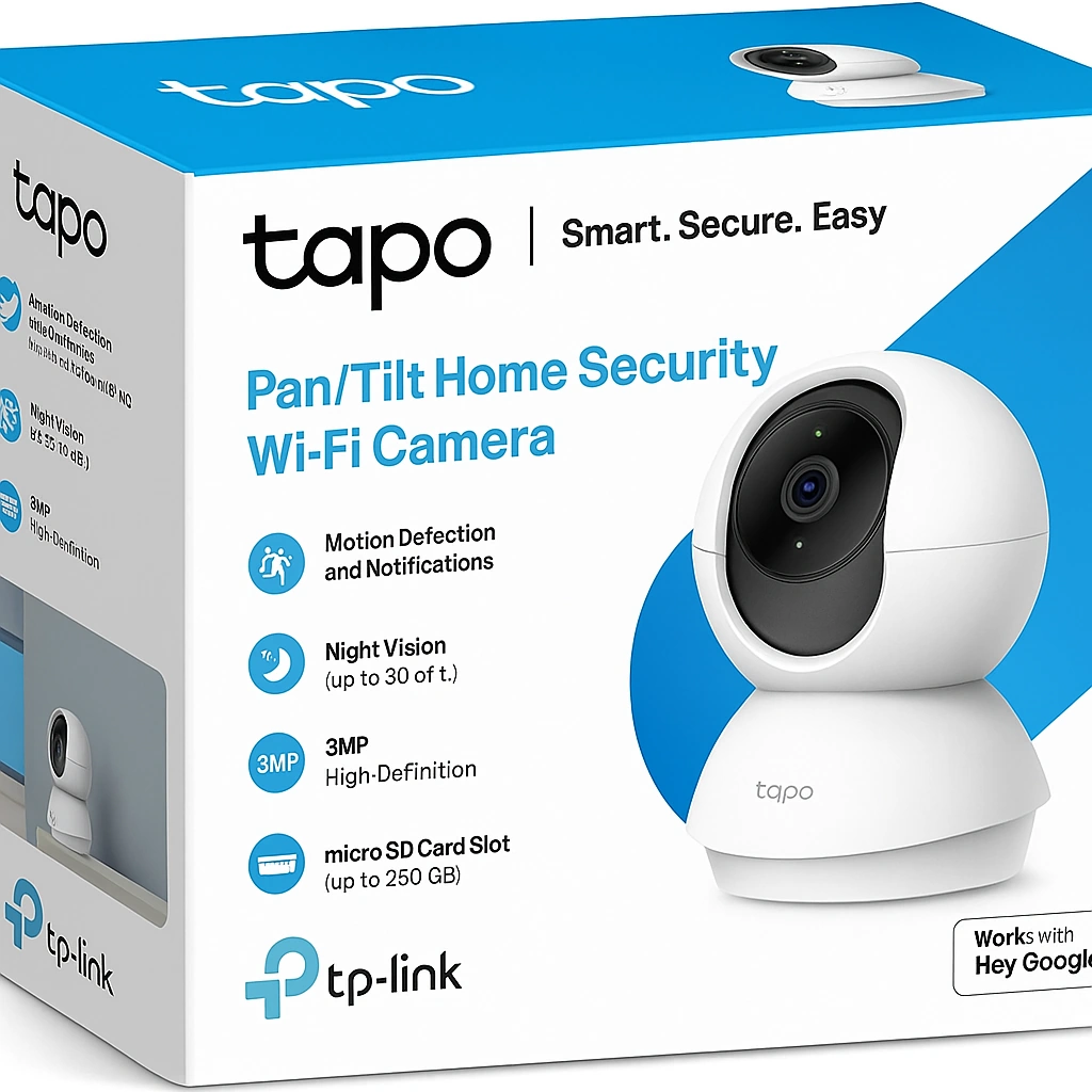 TP-Link Tapo C210 – WLAN-Kamera mit Schwenkfunktion & Nachtsicht